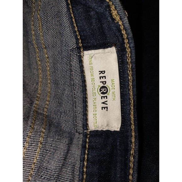 Calvin Klein High Rise Repreve Shorts Womens Size 14 Blue Jean Dark Wash - Picture 4 of 6